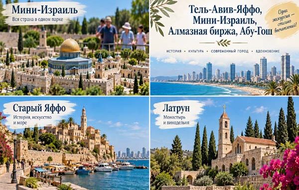 Тель-Авив-Яффо, Мини-Израиль, Алмазная биржа, Абу-Гош — групповая экскурсия на русском языке